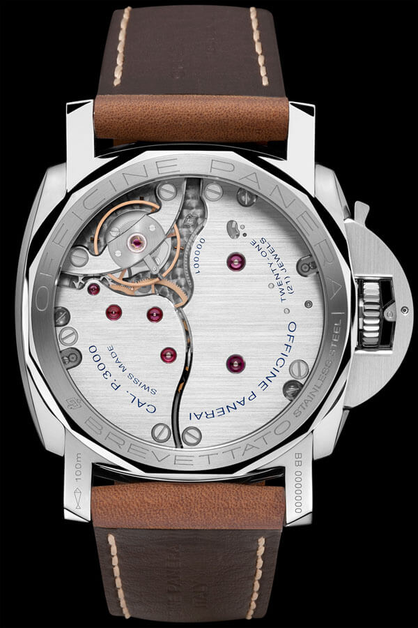 2014年SIHH新作LUMINOR 1950 LEFT-HANDED 3 DAYS ACCIAIO( Ø 47 MM ) / PAM00557